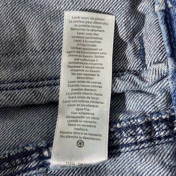 Oshkosh Jacket Jeans Heart Girls Kids Size 5 Blue - Picture 7 of 10